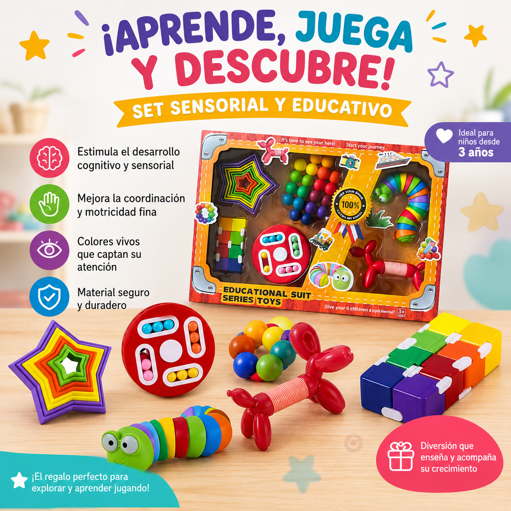 KIT SENSORIAL DIDACTICO MONTESSORI