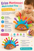 JUGUETE ERIZO MOTRICIDAD FINA MONTESSORI